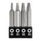 TORK CRAFT Screwdriver Bit Set Square Recess 4pce 50mm Sq0.1.2.3
